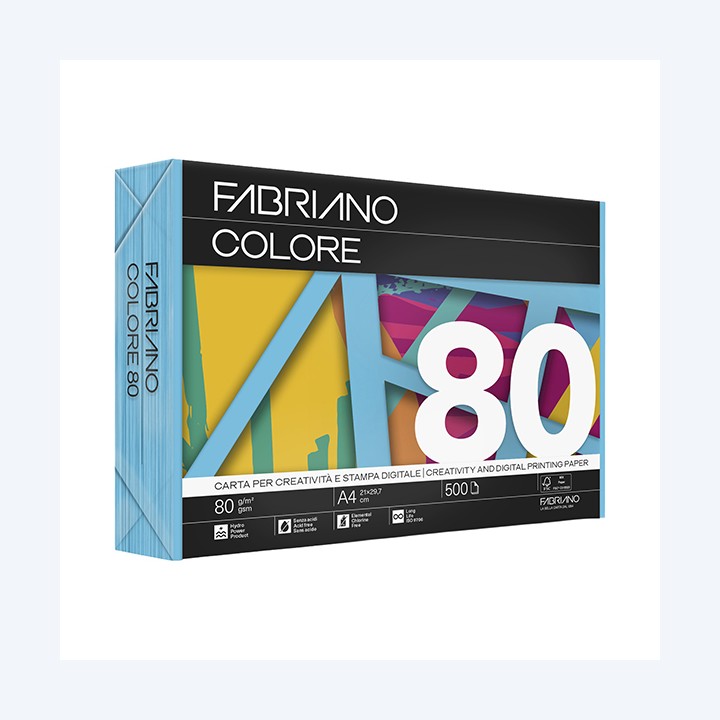 Carta Fabriano Colore A4 80 gr colori — 57171 | Ecotempo