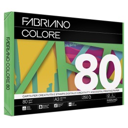 Carta Fabriano Colore A3 80 gr colori — 57172 | Ecotempo