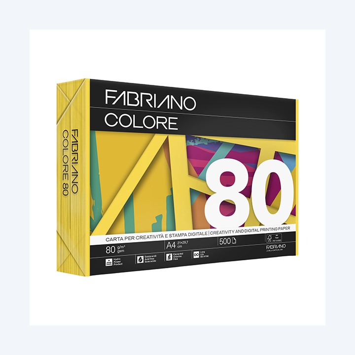 Carta Fabriano Colore A4 80 gr colori — 57179 | Ecotempo