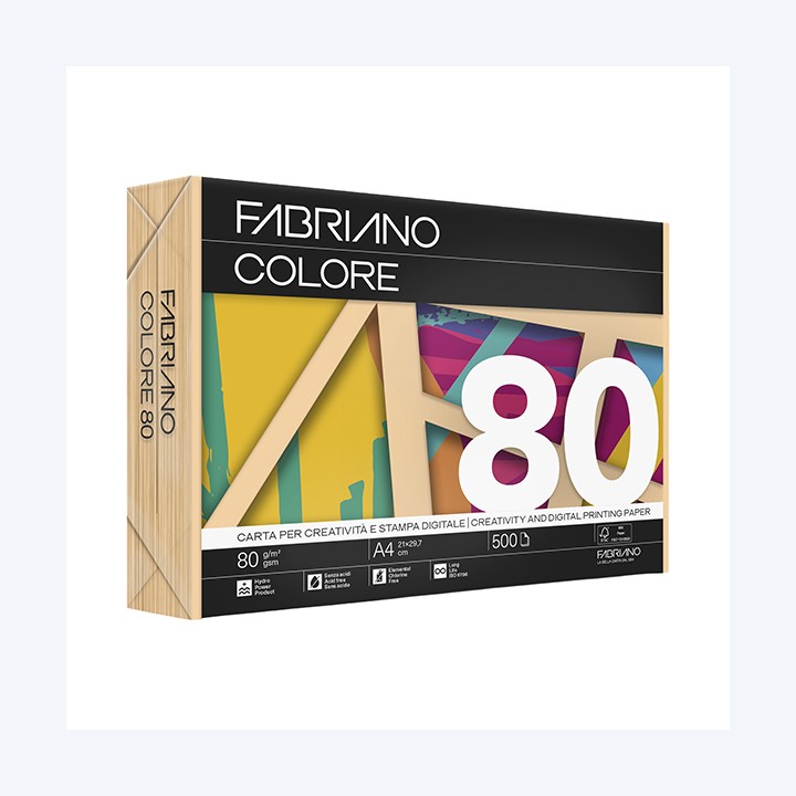 Carta Fabriano Colore A4 80 gr colori — 57182 | Ecotempo