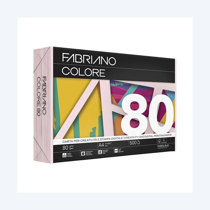 Carta Fabriano Colore A4 80 gr colori — 57184 | Ecotempo