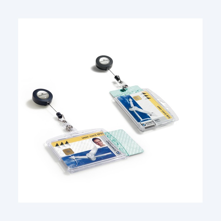 Portabadge Duo in acrilico con — 57357 | Ecotempo