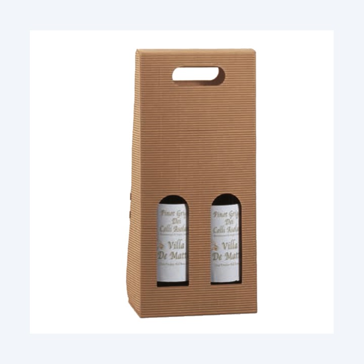 Scatola bottiglie Onda avana 2 — 57649 | Ecotempo