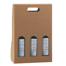 Scatola bottiglie Onda avana 3 — 57650 | Ecotempo
