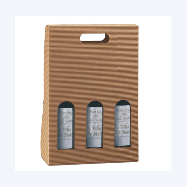 Scatola bottiglie Onda avana 3 — 57650 | Ecotempo