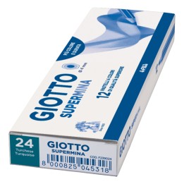 Pastello Supermina mina 4 mm turchese 24 Giotto | Ecotempo