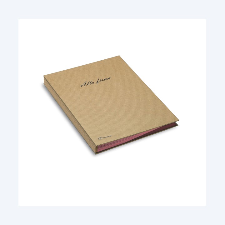 Libro firma Eco 18 intercalari 24x34 cm avana Fraschini | Ecotempo