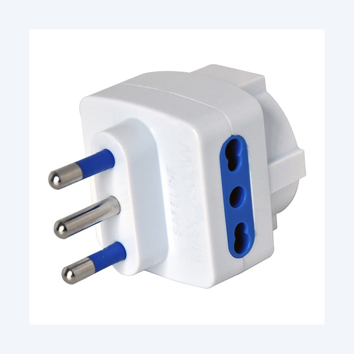 Adattatore triplo con spina 2P+T 16A 2 — 59160 | Ecotempo