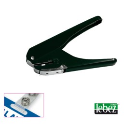Perforatore per badge 9770 foro 15 x 4 mm nero Lebez | Ecotempo