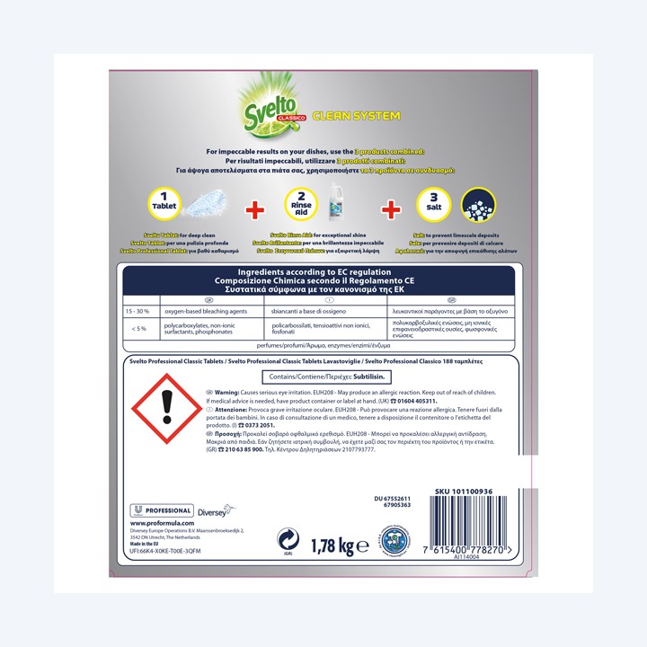 Tabs per lavastoviglie Svelto fustino — 61001 | Ecotempo