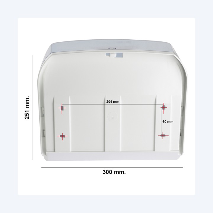 Dispenser asciugamani in rotolo/fogli — 61088 | Ecotempo