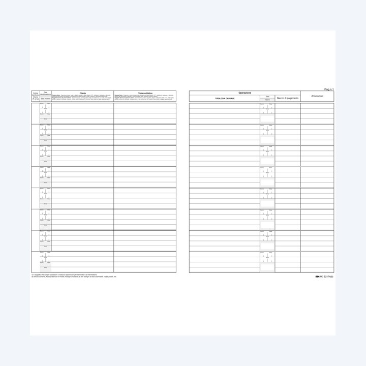 Registro antiriciclaggio per — 61335 | Ecotempo