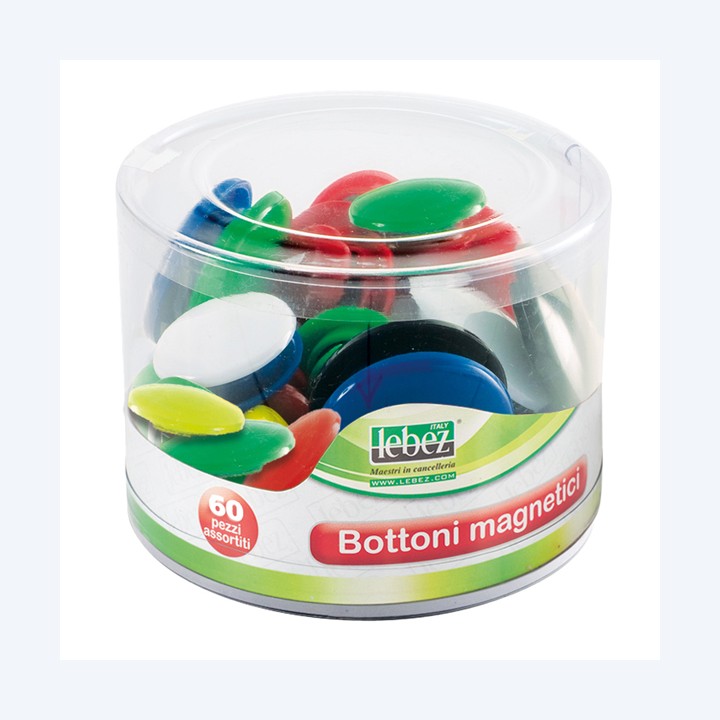 Bottoni magnetici tondi misure e colori — 61337 | Ecotempo