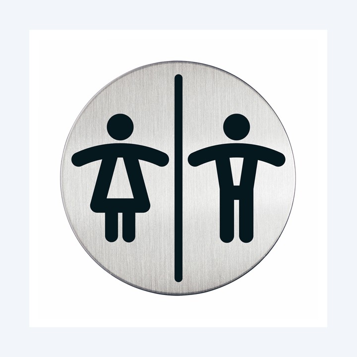 Pittogramma adesivo WC donne/uomini — 61375 | Ecotempo