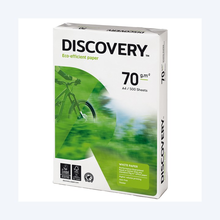 Carta Discovery 70 A4 70 gr bianco conf. 500 fogli | Ecotempo