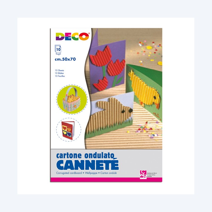 Cartoncino ondulato Cannetè 2205 50 x — 62235 | Ecotempo