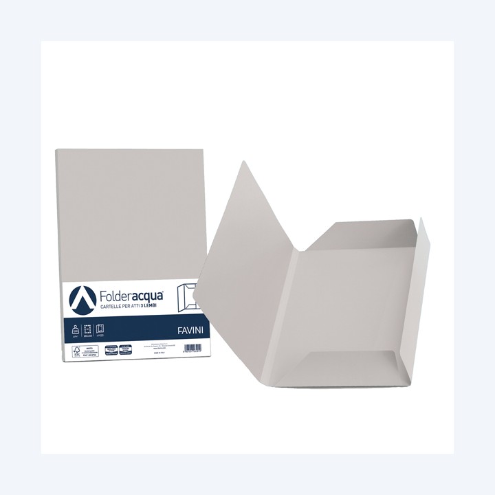 Cartellina 3 lembi Acqua 200 gr A4 — 64433 | Ecotempo
