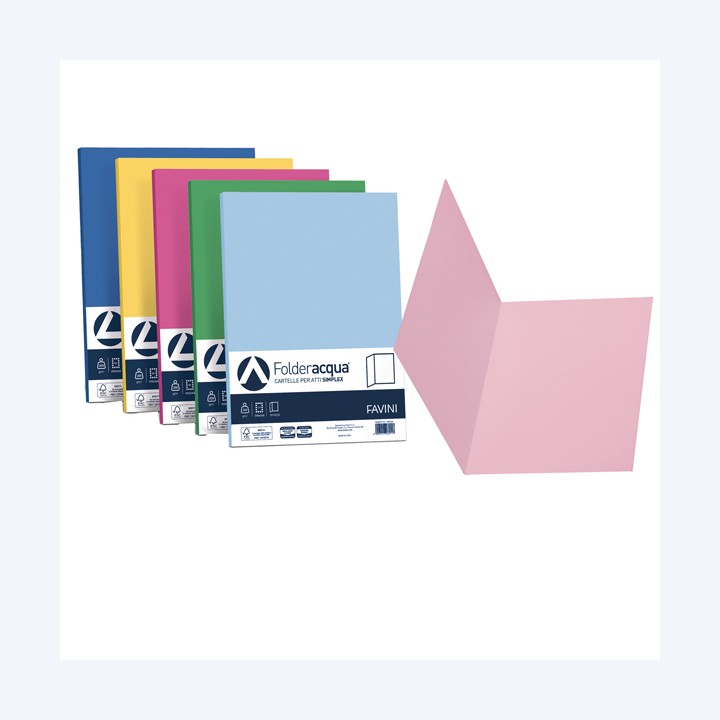 Cartellina semplice Luce 200 gr A4 mix — 64434 | Ecotempo