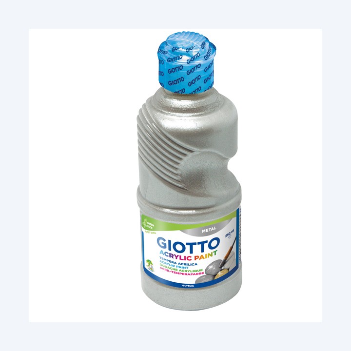 Tempera pronta acrilica 250ml argento Giotto | Ecotempo