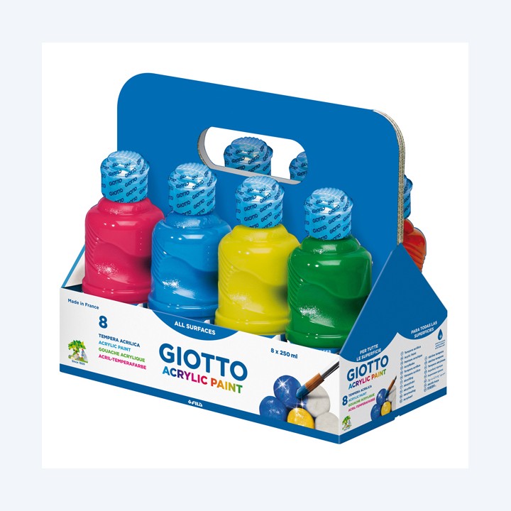 Tempera pronta acrilica 250ml colori — 64469 | Ecotempo