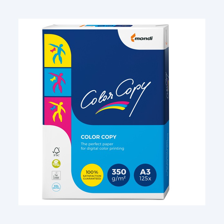 Carta Color Copy A3 350 gr bianco Mondi conf. 125 fogli | Ecotempo