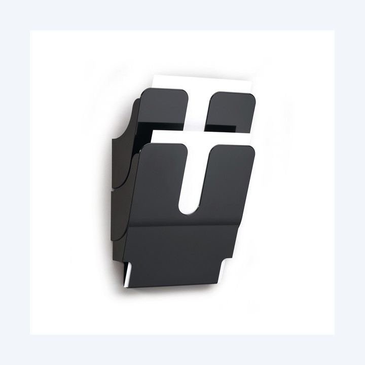 Display da parete Flexiplus 2 tasche A4 nero Durable | Ecotempo
