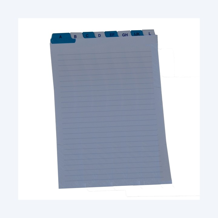 Schede rubrica A/Z 17 x 24 cm (verticale) bianco Edipro | Ecotempo