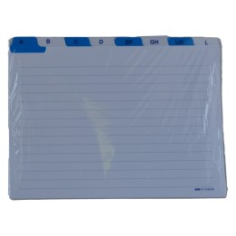 Schede rubrica A/Z 17x24 cm (orizzontale) bianco Edipro | Ecotempo