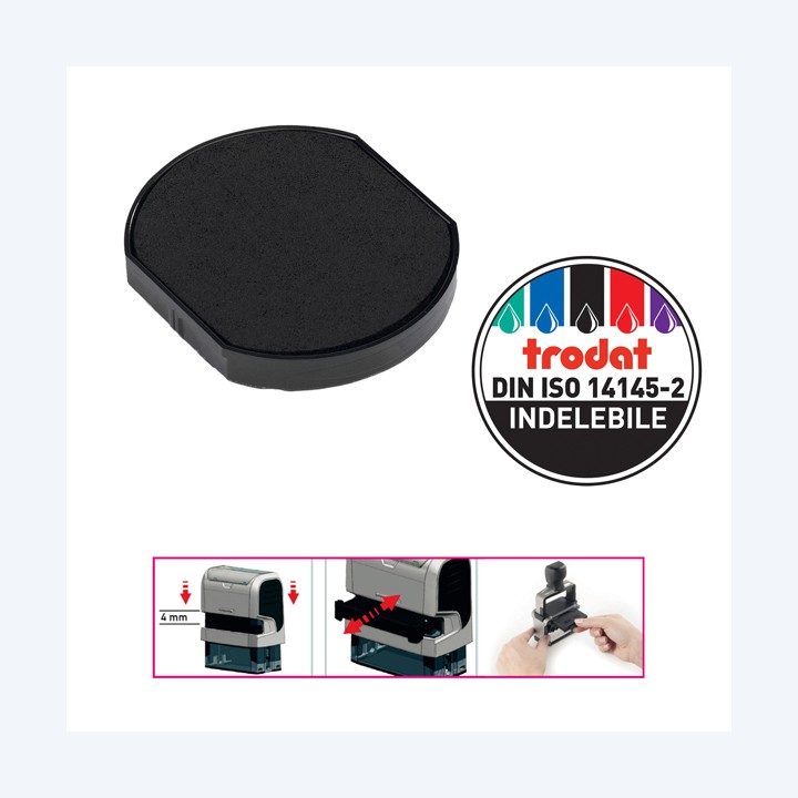 Tampone di ricambio 6/46040 nero Trodat conf. 2 pezzi | Ecotempo