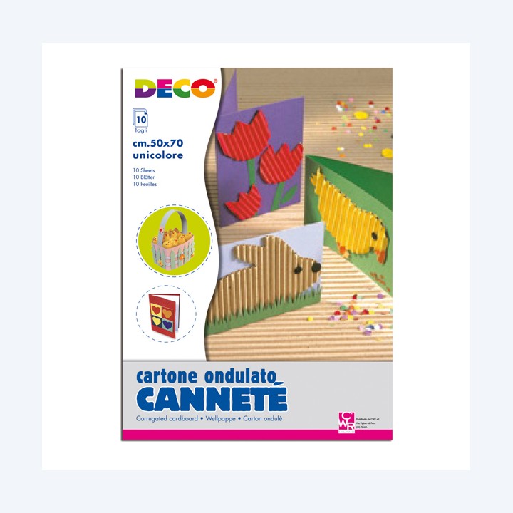 Cartoncino ondulato Cannetè 2206 50 x — 66047 | Ecotempo