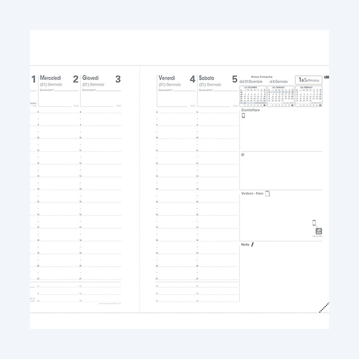 QUOVADIS Agenda settimanale Presidente — 66050 | Ecotempo