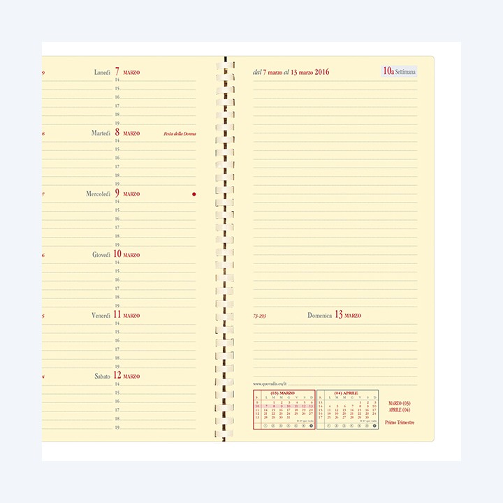 QUOVADIS Agenda settimanale Italnote S — 66065 | Ecotempo