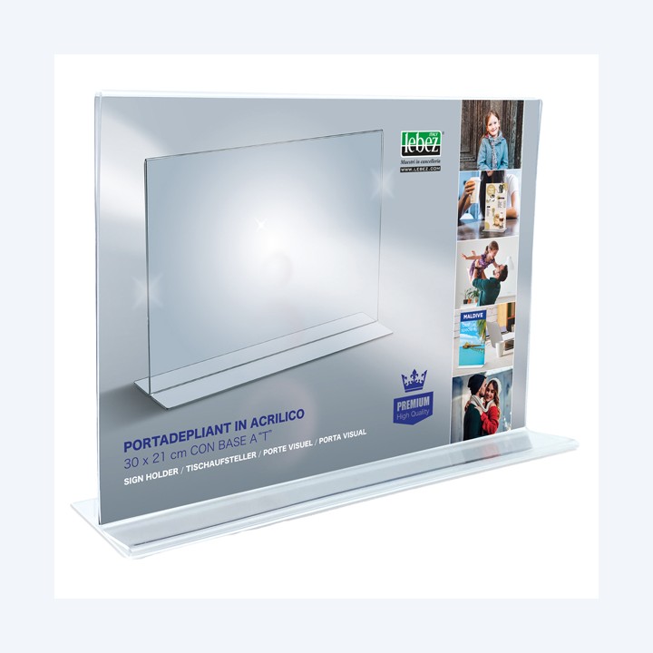 Portadepliant materiale acrilico 21 x — 66390 | Ecotempo