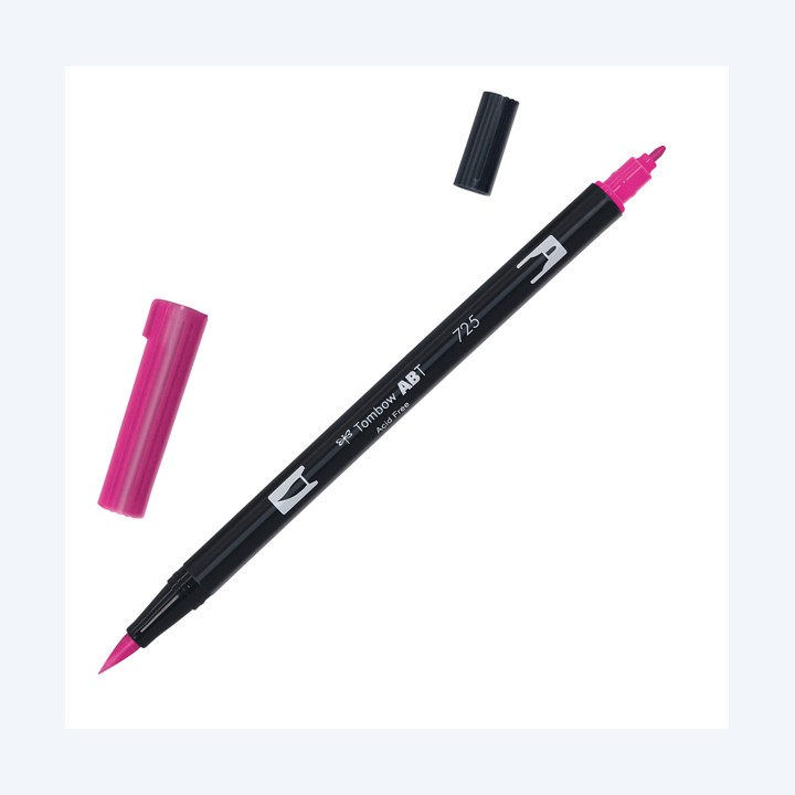 Pennarello Dual Brush N725 rhoadamine red Tombow | Ecotempo