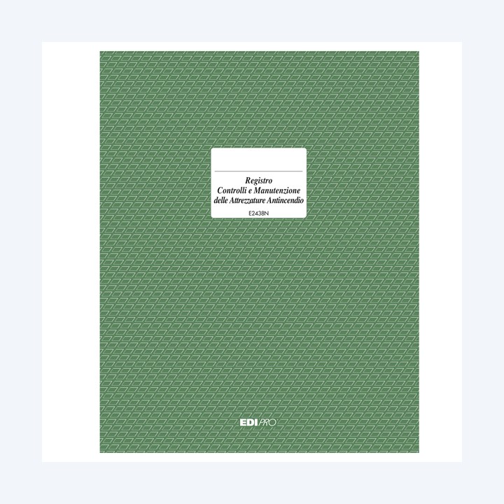Registro prevenzione incendi 48pg 31 x 24 cm Edipro | Ecotempo
