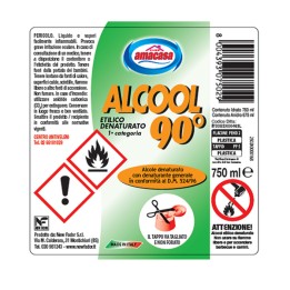 Alcool etilico denaturato 90° 750 ml Amacasa | Ecotempo