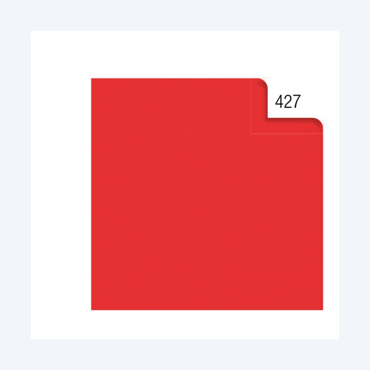 Carta velina 50 x 70 cm 20 gr rosso 427 — 67647 | Ecotempo