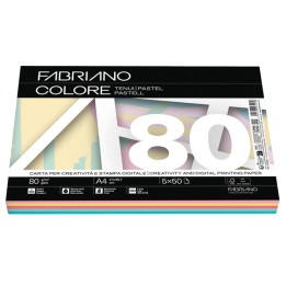 Carta Fabriano Colore A4 80 gr mix 5 — 67749 | Ecotempo