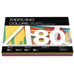 Carta Fabriano Colore A3 80 gr mix 5 — 67753 | Ecotempo