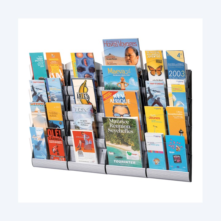 Espositore da parete Maxi System 4 tasche A4 Paperflow | Ecotempo