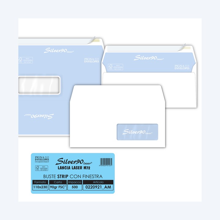 Busta Silver90 Strip Laser FSC con — 68001 | Ecotempo