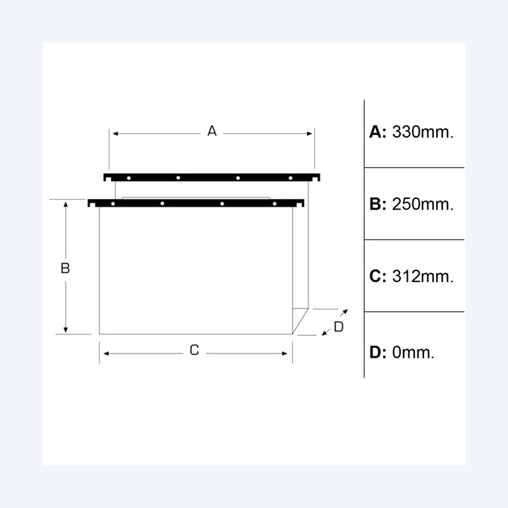 Cartella sospesa Cartesio PP cassetto — 68053 | Ecotempo
