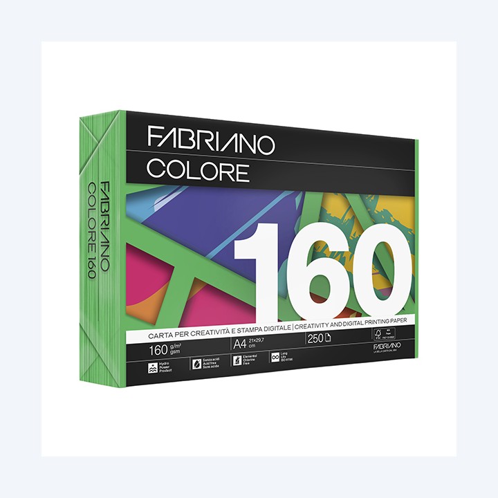 Carta Fabriano Colore A4 160 gr colori — 68427 | Ecotempo