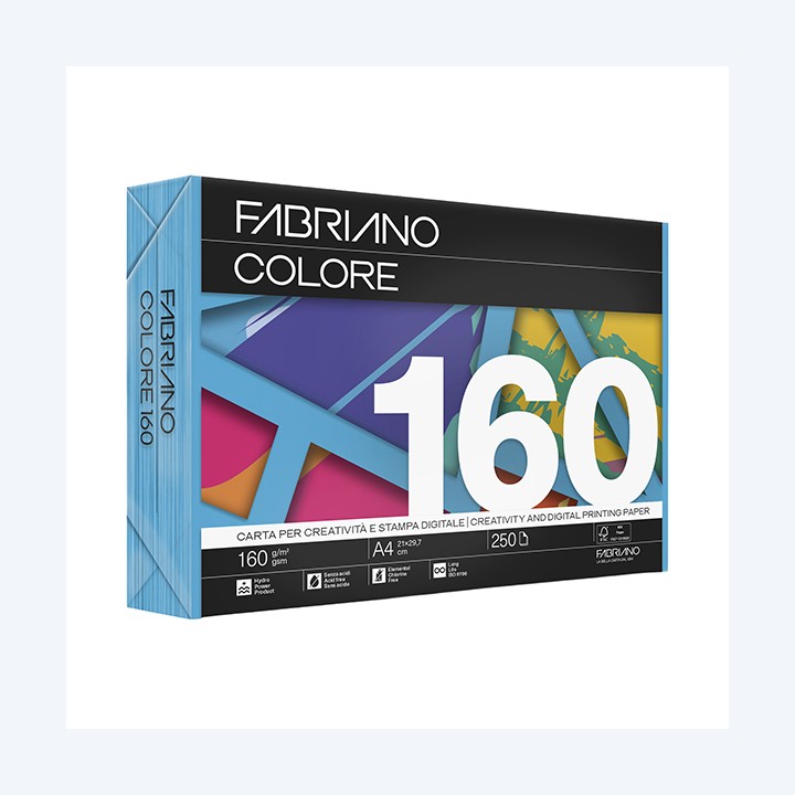 Carta Fabriano Colore A4 160 gr colori — 68428 | Ecotempo