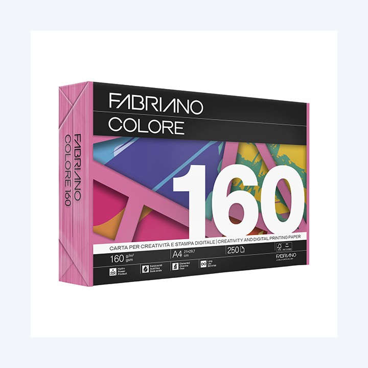 Carta Fabriano Colore A4 160 gr colori — 68430 | Ecotempo