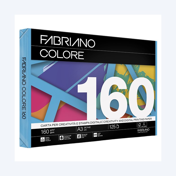 Carta Fabriano Colore A3 160 gr colori — 68439 | Ecotempo