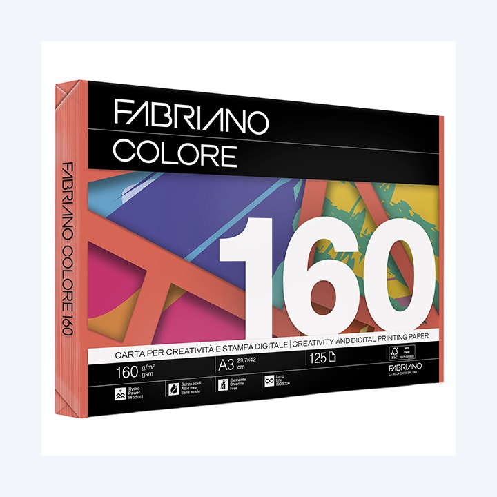 Carta Fabriano Colore A3 160 gr colori — 68440 | Ecotempo
