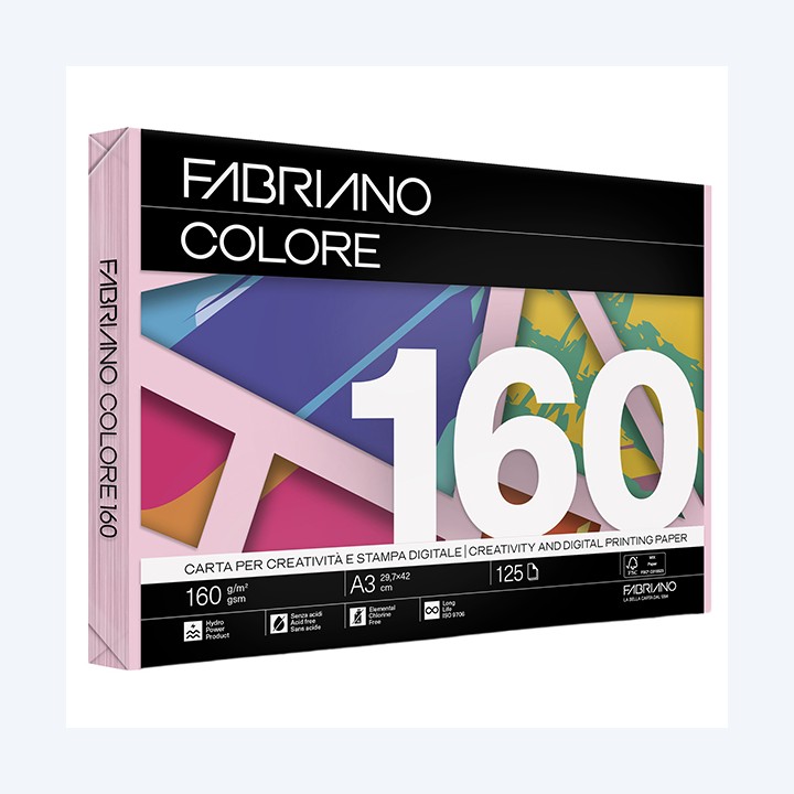 Carta Fabriano Colore A3 160 gr colori — 68446 | Ecotempo