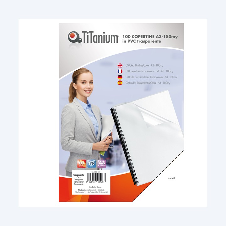 Copertine rilegatura A3 180 micron PVC — 68460 | Ecotempo