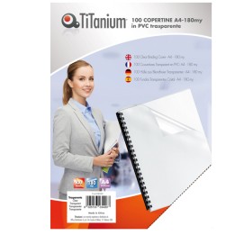 Copertine rilegatura A4 180 micron PVC — 68465 | Ecotempo